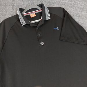 Puma Men's Size Large Polo Shirt Tech Mesh Cool Cell Black 560932